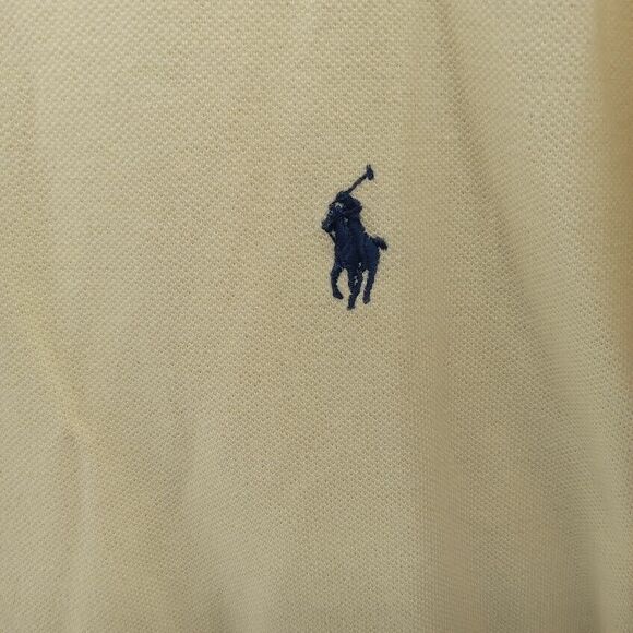 Polo Ralph Lauren Shirt Mens 2XB‎ Yellow Pique Polo Classicore Preppy - Picture 2 of 6